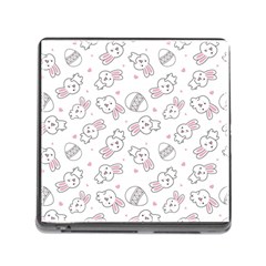 Cute Pattern With Easter Bunny Egg Memory Card Reader (square 5 Slot) by Jancukart