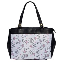 Cute Pattern With Easter Bunny Egg Oversize Office Handbag by Jancukart