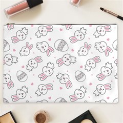 Cute Pattern With Easter Bunny Egg Cosmetic Bag (xxl)