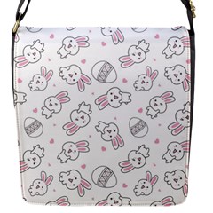 Cute Pattern With Easter Bunny Egg Flap Closure Messenger Bag (s) by Jancukart