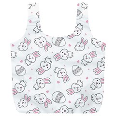 Cute Pattern With Easter Bunny Egg Full Print Recycle Bag (xl) by Jancukart