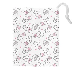 Cute Pattern With Easter Bunny Egg Drawstring Pouch (4xl)