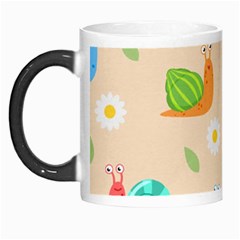 Seamless Pattern Cute Snail With Flower Leaf Morph Mug by Jancukart