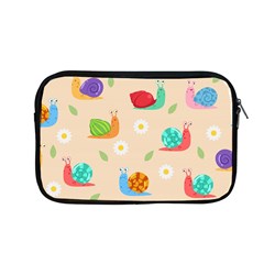 Seamless Pattern Cute Snail With Flower Leaf Apple Macbook Pro 13  Zipper Case