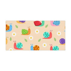 Seamless Pattern Cute Snail With Flower Leaf Yoga Headband