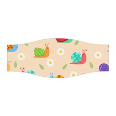 Seamless Pattern Cute Snail With Flower Leaf Stretchable Headband