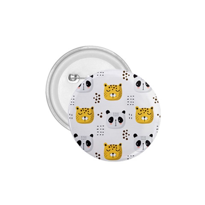 Seamless Pattern Cute Animals 1.75  Buttons