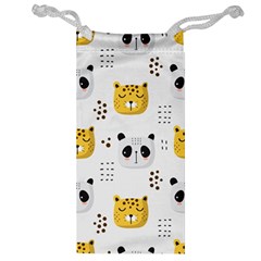 Seamless Pattern Cute Animals Jewelry Bag by Jancukart