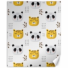 Seamless Pattern Cute Animals Canvas 16  X 20 