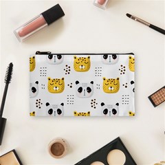 Seamless Pattern Cute Animals Cosmetic Bag (small)