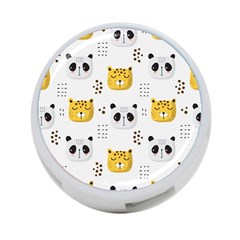 Seamless Pattern Cute Animals 4-port Usb Hub (two Sides)