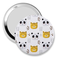 Seamless Pattern Cute Animals 3  Handbag Mirrors