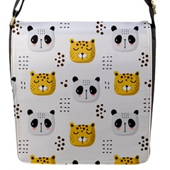 Seamless Pattern Cute Animals Flap Closure Messenger Bag (s)