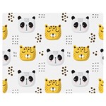 Seamless Pattern Cute Animals Double Sided Flano Blanket (Medium)  60 x50  Blanket Front