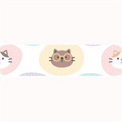 Cute Cat Seamless Pattern Background Large Bar Mats