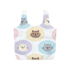 Cute Cat Seamless Pattern Background Full Print Recycle Bag (s)