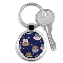 Cute Kittens Sleep Sweetly Mugs Key Chain (round) by Jancukart