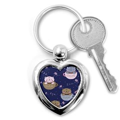 Cute Kittens Sleep Sweetly Mugs Key Chain (heart) by Jancukart