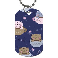 Cute Kittens Sleep Sweetly Mugs Dog Tag (two Sides)