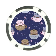 Cute Kittens Sleep Sweetly Mugs Poker Chip Card Guard by Jancukart