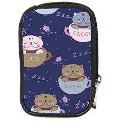 Cute Kittens Sleep Sweetly Mugs Compact Camera Leather Case