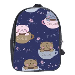 Cute Kittens Sleep Sweetly Mugs School Bag (large) by Jancukart