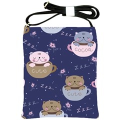 Cute Kittens Sleep Sweetly Mugs Shoulder Sling Bag by Jancukart