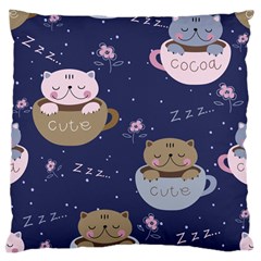 Cute Kittens Sleep Sweetly Mugs Large Cushion Case (one Side)