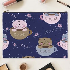 Cute Kittens Sleep Sweetly Mugs Cosmetic Bag (xxxl)