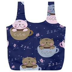 Cute Kittens Sleep Sweetly Mugs Full Print Recycle Bag (xl) by Jancukart