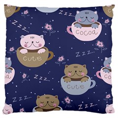 Cute Kittens Sleep Sweetly Mugs Large Flano Cushion Case (one Side)