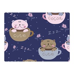 Cute Kittens Sleep Sweetly Mugs Double Sided Flano Blanket (mini)  by Jancukart