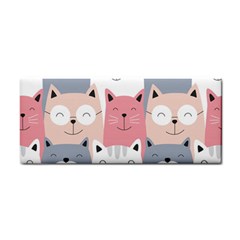 Cute Seamless Pattern With Cats Hand Towel