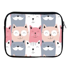 Cute Seamless Pattern With Cats Apple Ipad 2/3/4 Zipper Cases