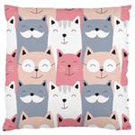 Cute Seamless Pattern With Cats Standard Flano Cushion Case (Two Sides) Back