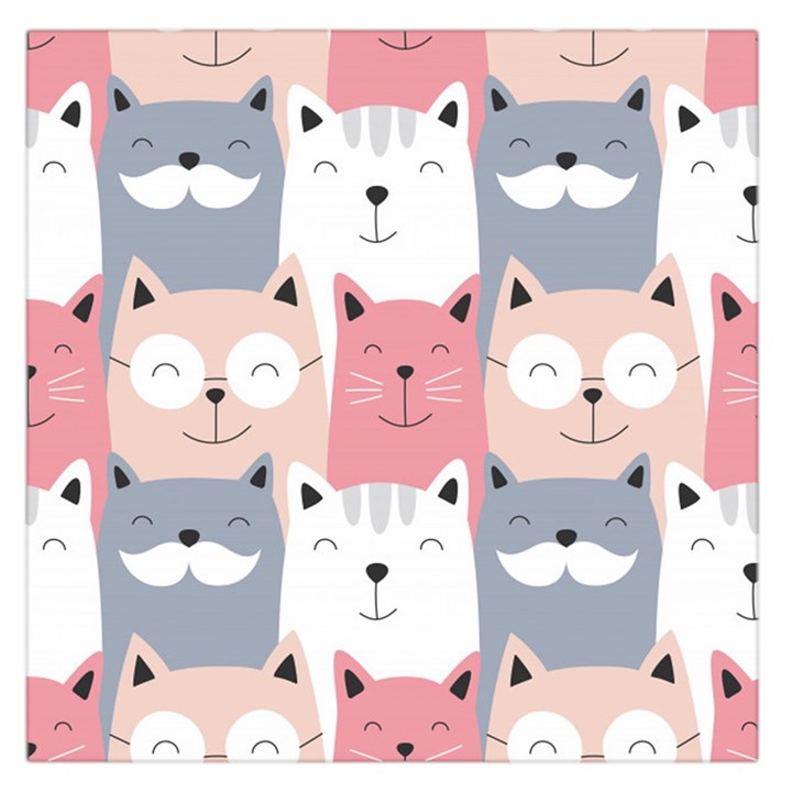 Cute Seamless Pattern With Cats Square Satin Scarf (36  x 36 )