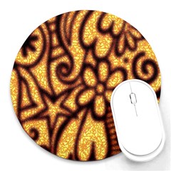 Background-pattern Round Mousepads