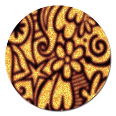 Background-pattern Magnet 5  (round)