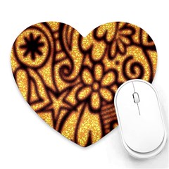 Background-pattern Heart Mousepads by Jancukart