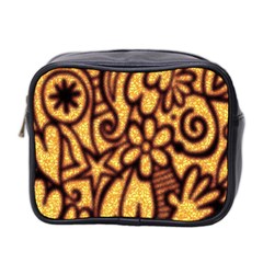 Background-pattern Mini Toiletries Bag (two Sides)