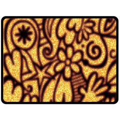 Background-pattern Fleece Blanket (large) 