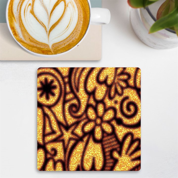 Background-pattern UV Print Square Tile Coaster 