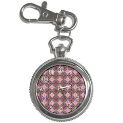 Seamless Psychedelic Pattern Key Chain Watches by Jancukart