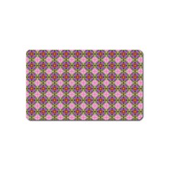 Seamless Psychedelic Pattern Magnet (name Card)