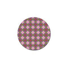 Seamless Psychedelic Pattern Golf Ball Marker