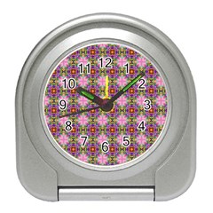 Seamless Psychedelic Pattern Travel Alarm Clock