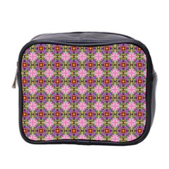 Seamless Psychedelic Pattern Mini Toiletries Bag (two Sides)