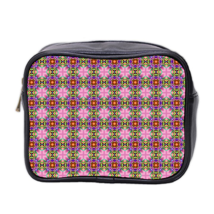 Seamless Psychedelic Pattern Mini Toiletries Bag (Two Sides)