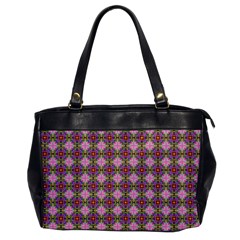 Seamless Psychedelic Pattern Oversize Office Handbag