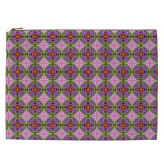 Seamless Psychedelic Pattern Cosmetic Bag (xxl)